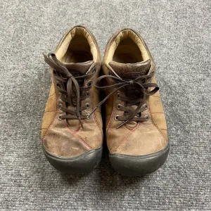 KEEN Women’s Presidio Brown Leather Hiking Shoes size: 8