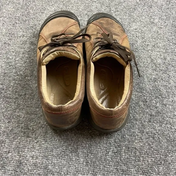 KEEN Women’s Presidio Brown Leather Hiking Shoes size: 8