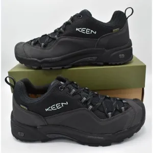 Keen Womens Size 10.5 Wasatch Crest Waterproof Blue Glass Black Hiking Shoes