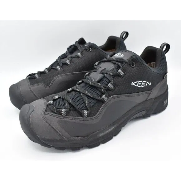 Keen Womens Size 10.5 Wasatch Crest Waterproof Blue Glass Black Hiking Shoes