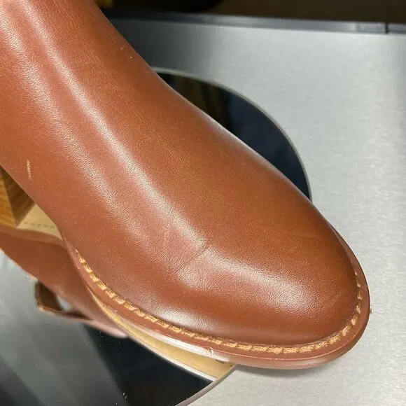 Kelsi Dagger Brooklyn Mahogany Kadeeja Leather Cutout Ankle Boot Brown Size: 8.5