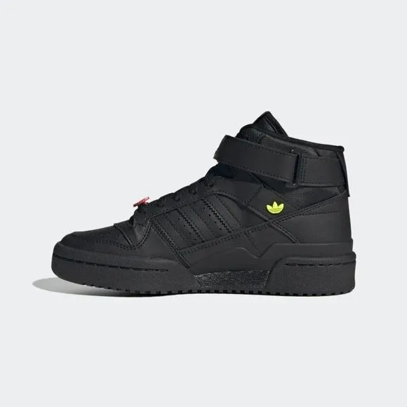 KID'S Adidas Originals Forum Mid Triple Black Trefoil Pins GY9237