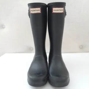Kids black Hunter boots