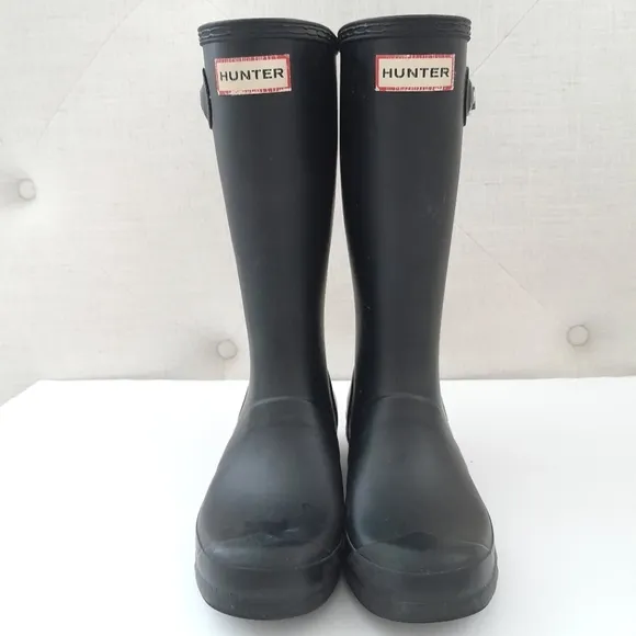 Kids black Hunter boots