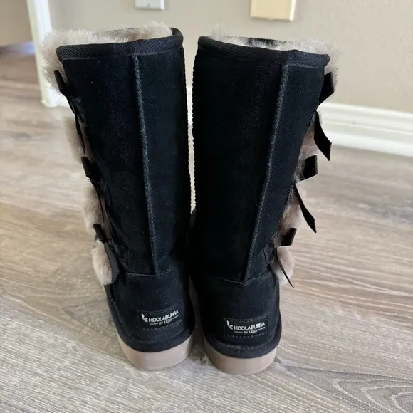 Koolaburra by Ugg Victoria Tall Black Winter Boots 6