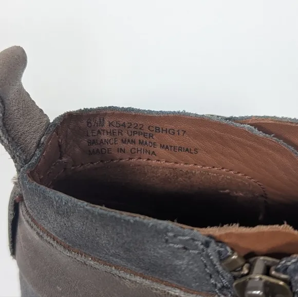 Kork Ease Gray Suede Ankle Boots Women's 6.5