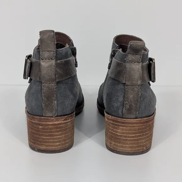 Kork Ease Gray Suede Ankle Boots Women's 6.5