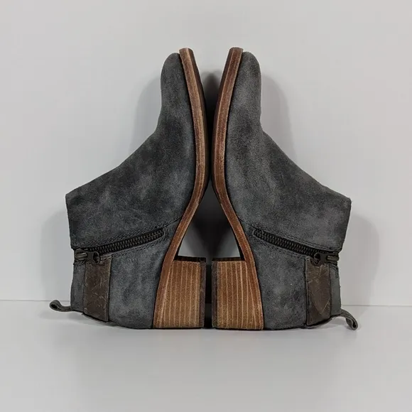 Kork Ease Gray Suede Ankle Boots Women's 6.5
