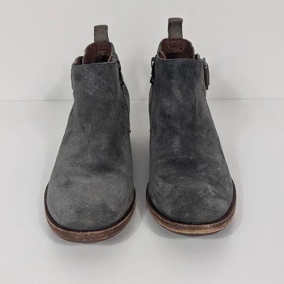 Kork Ease Gray Suede Ankle Boots Women's 6.5