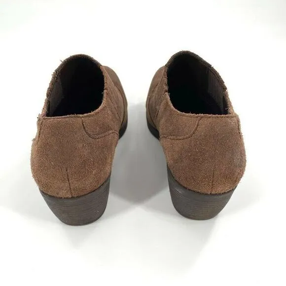 Korks by Kork Ease Kit Wingtip Ankle Boots Booties Distressed Leather 7.5