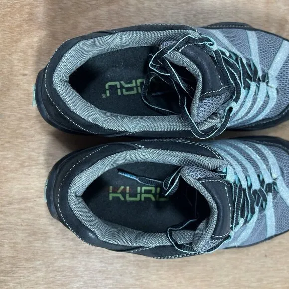 KURU Chicane Women Size 9.5 Wide  Hiking Supportive Sneakers Blue Silver Black