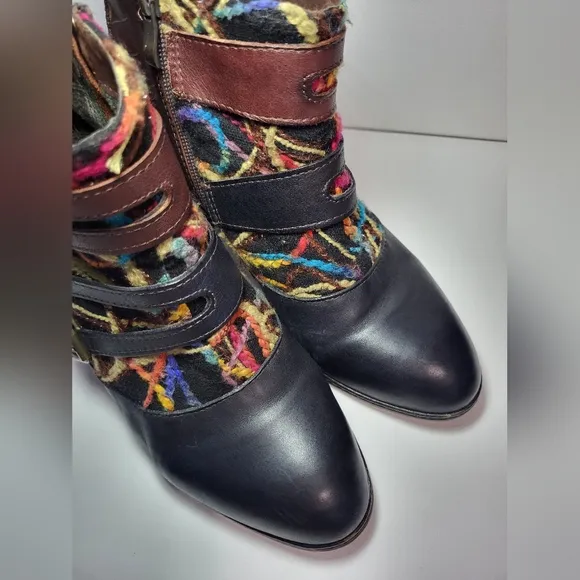 L' Artiste Spring Step Redding Ankle Boots Women's Size EUR 40 Brown Multicolor