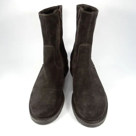 LA CANADIENNE Corey Buckle Bootie Boots Size 6 Waterproof Suede Brown NEW $525