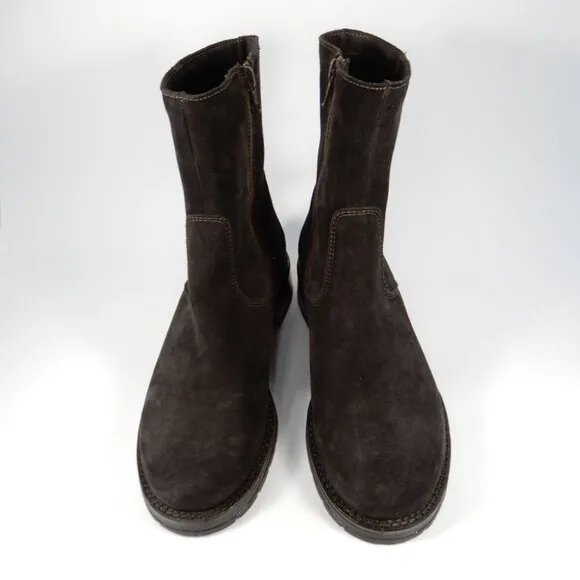 LA CANADIENNE Corey Buckle Bootie Boots Size 6 Waterproof Suede Brown NEW $525