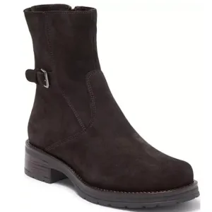 LA CANADIENNE Corey Buckle Bootie Boots Size 6 Waterproof Suede Brown NEW $525