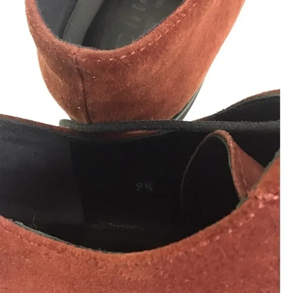 La Canadienne Hudson Red Suede Waterproof Women’s Oxford Shoes Size 9 1/2