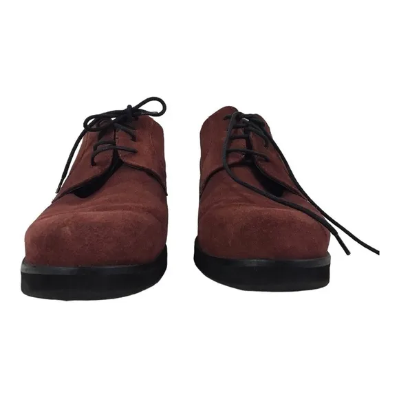 La Canadienne Hudson Red Suede Waterproof Women’s Oxford Shoes Size 9 1/2