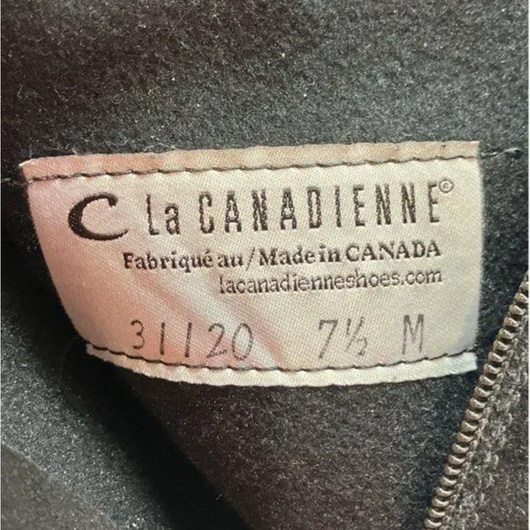La Canadienne Tall Suede Boots with Decorative Buckle
