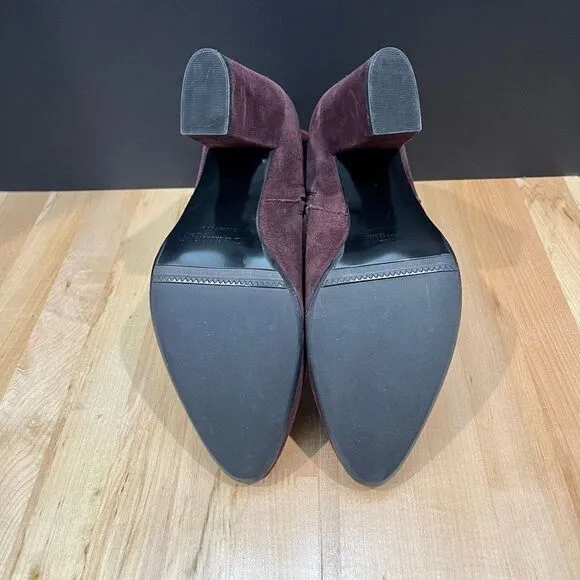 La Canadienne Suede Ankle Heeled Boots