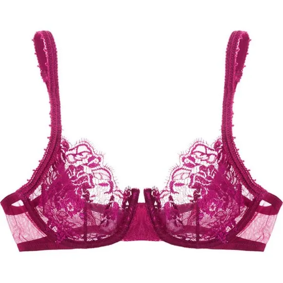 La Perla Maharani Sheer Leavers Lace Underwire Bra