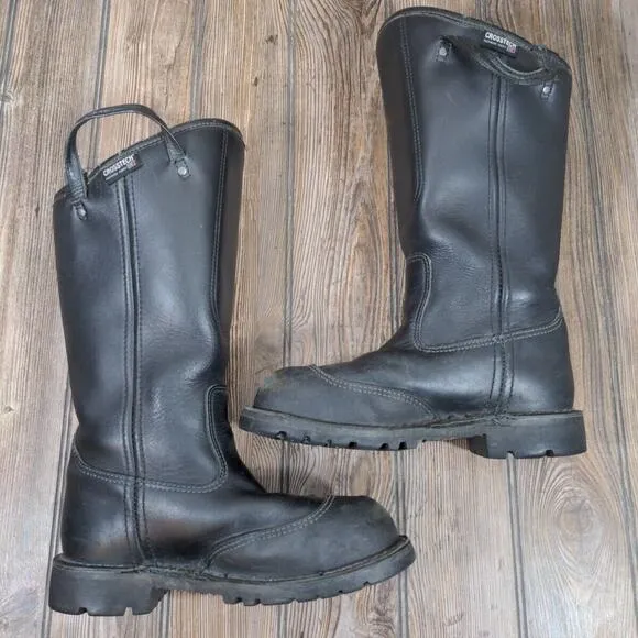 LaCrosse FireTech CrossTech Steel Toe Firefighter Leather Motorcycle Boots Wm 8