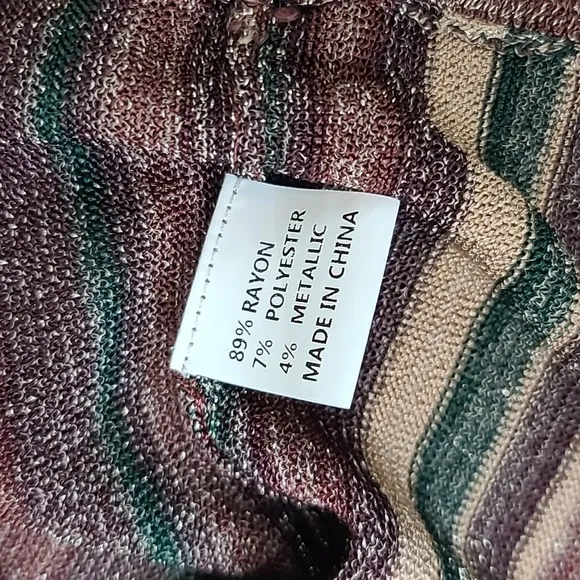 L'Agence Berkeley Striped Long Sleeve Wrap Cardigan Khaki Multi - NWT