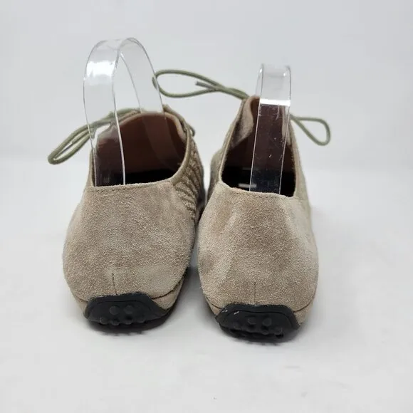 L'Amour Des Pieds Women's 11 Taupe Yannic Oxford Lace Up Shoes Lactae Hevea