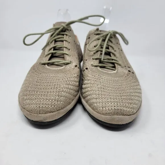 L'Amour Des Pieds Women's 11 Taupe Yannic Oxford Lace Up Shoes Lactae Hevea