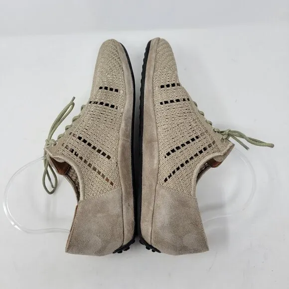 L'Amour Des Pieds Women's 11 Taupe Yannic Oxford Lace Up Shoes Lactae Hevea