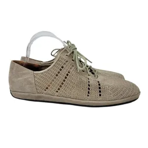 L'Amour Des Pieds Women's 11 Taupe Yannic Oxford Lace Up Shoes Lactae Hevea