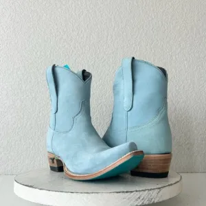 Lane EMMA JANE Womens Cowboy Bootie 7 Western Blue Cowgirl Short Ankle Boots