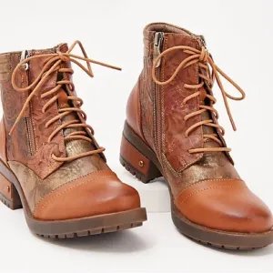 L'Artiste by Spring Step Leather Lace-Up Boots - Sunsetride