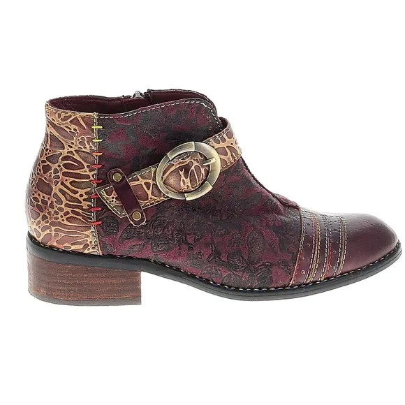 L'ARTISTE GEORGIANA French Inspired Ankle Boots Bootie’s Size EU 36 US 6 Leather