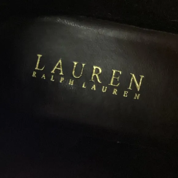 Lauren Ralph Lauren Mariah Knee High Leather Riding Boots Brown