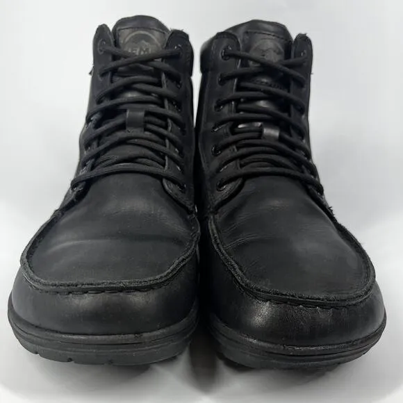 Lems Boulder Boot Shoes Men's Size 11 Waterproof Shadow Black Leather Hiking