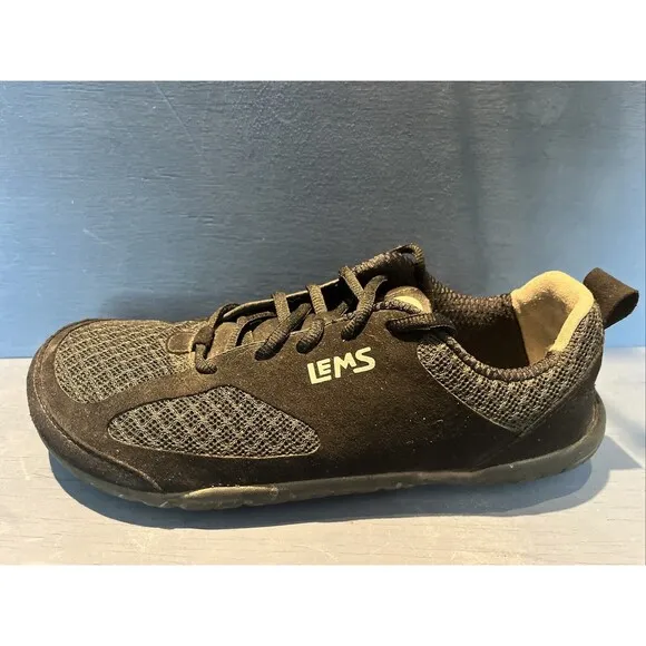 Lems Primal 2 Mens Size 7 Shoes Sneakers Black Lace Up Hiking Trails Minimalist