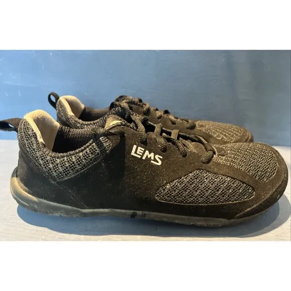 Lems Primal 2 Mens Size 7 Shoes Sneakers Black Lace Up Hiking Trails Minimalist