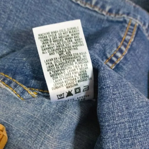 Levi Strauss Levi's denim Jean jacket S 4/6