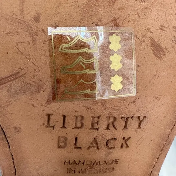 Liberty Black “Sully” cutout boots in brushed bluish gray leather. New in box!