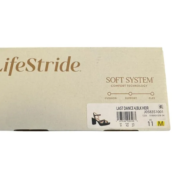 Life Stride Black Platform Shoes