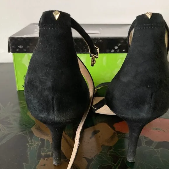 LIKE NEW! Black Porchia Sam Edelman Suede High Heel Shoes -  7M