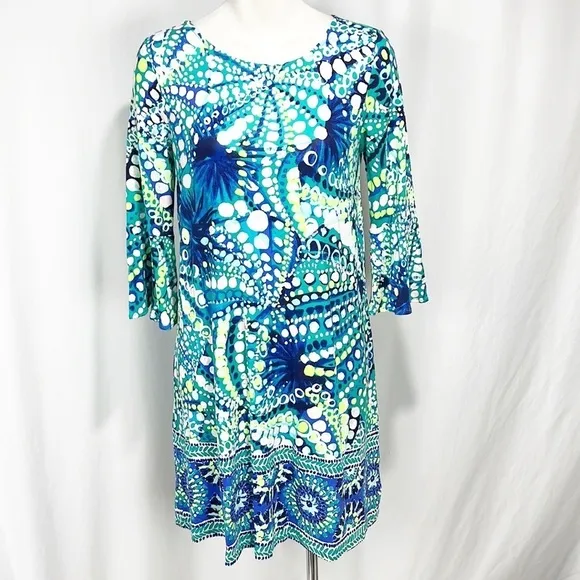 LILLY Pulitzer Ophelia Swing Dress Agate Green Roe Your Boat size Small