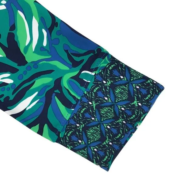 LILLY PULITZER Seralina ChillyLilli UPF 50  Maxi Dress Sz XS Indigo Breeze NWT
