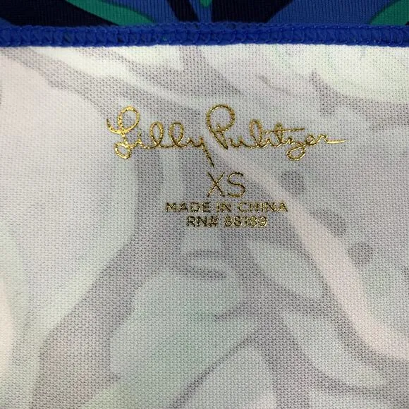 LILLY PULITZER Seralina ChillyLilli UPF 50  Maxi Dress Sz XS Indigo Breeze NWT