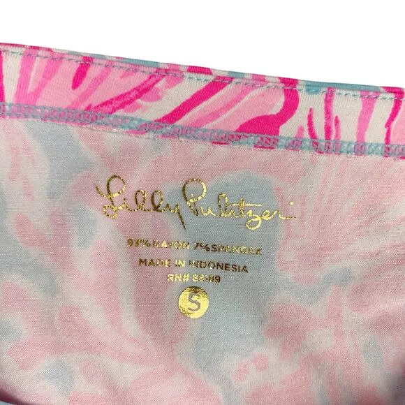 Lilly Pulitzer Sophie Dress Seasalt Blue Pink Shell We Dance Women's S