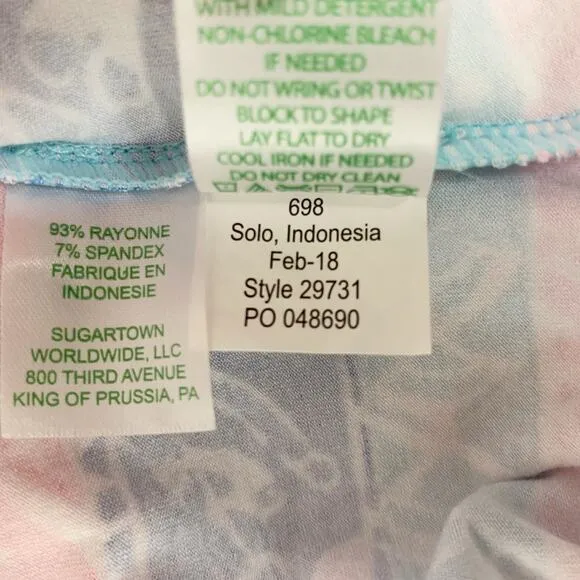 Lilly Pulitzer Sophie Dress Seasalt Blue Pink Shell We Dance Women's S