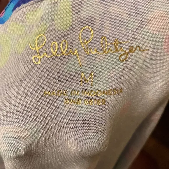 Lilly Pulitzer Sophie Dress Women's Size Med Corsica Blue Green Pink