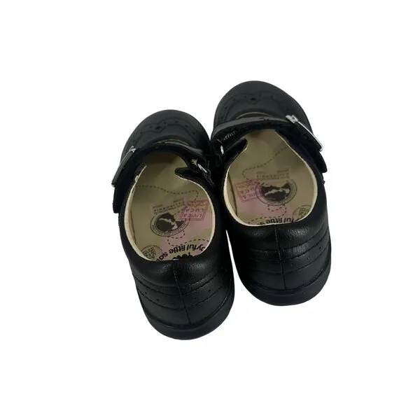 Livie &amp; Luca Black Mary Jane Shoes Size 10M Synthetic Leather Upper With Buckle