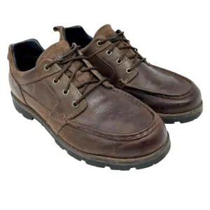LL BEAN Brown East Point Shoes Rugged English Moc Sz 9.5 TEK Waterproof Travel