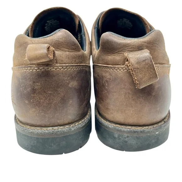 LL BEAN Brown East Point Shoes Rugged English Moc Sz 9.5 TEK Waterproof Travel